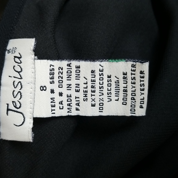 90s Y2K Black Sleek Spaghetti Straps Maxi Asymmetrical Dress Evening M - Picture 7 of 7